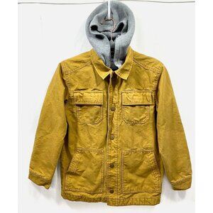 Old Navy Work Wear Canvas Chore Barn Utility Jacket Lined Fleece Youth XL 14-16